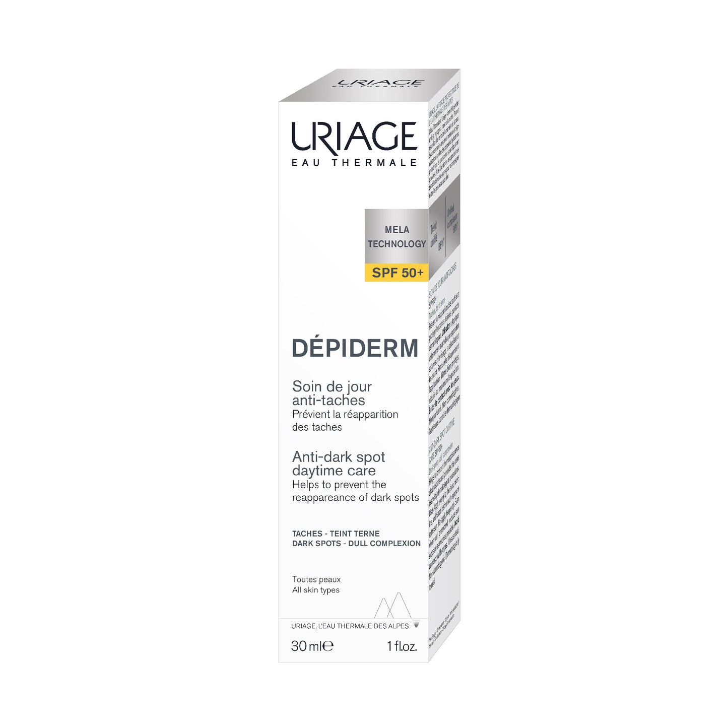 Uriage Depiderm Anti-Dark Spots and Sun Protection SPF50+ 30ml Daytime care for Dark Spots