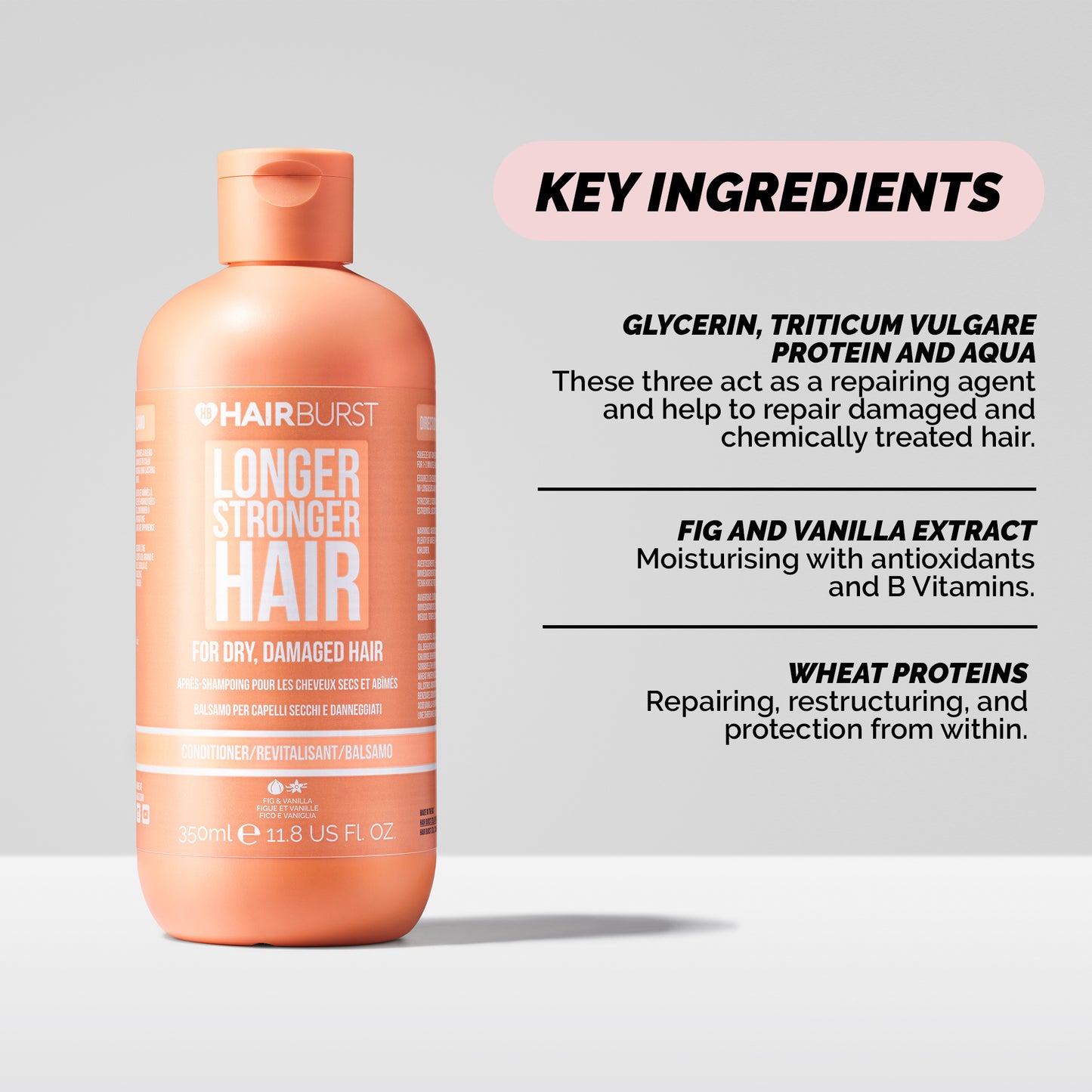 (Bundle) Hairburst Shampoo for Dry & Damaged Hair 350ml + Hairburst Conditioner for Dry and Damaged Hair 350ml