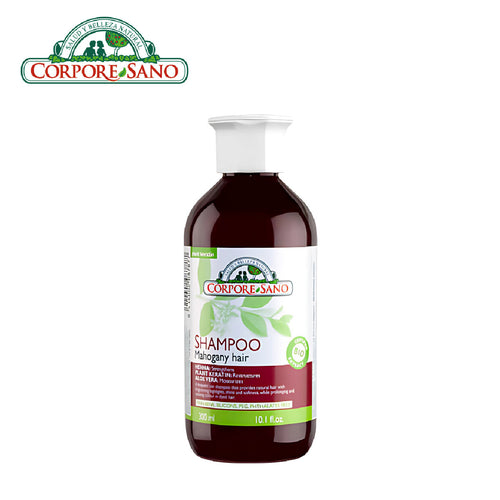 Corpore Sano Henna Hair Shampoo - Mahogany 300ml (Exp. Feb 2026)