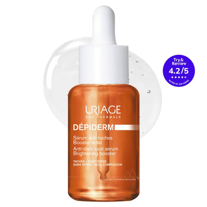 Uriage Depiderm Anti-dark Spot Brightening Booster Serum 30ml for Dark Spots, Dull Complexion