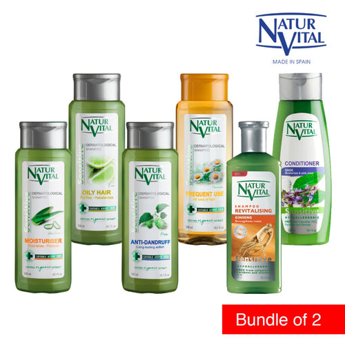 [BUNDLE OF 2] NaturVital Sensitive Shampoo / Conditioner ( 2 x 300ml)