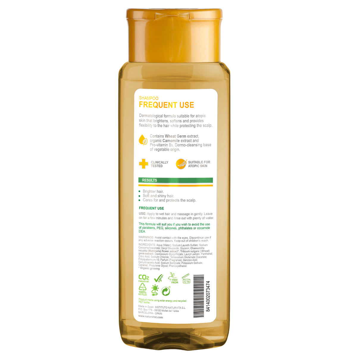 NaturVital Sensitive Frequent Use Shampoo (Camomile)